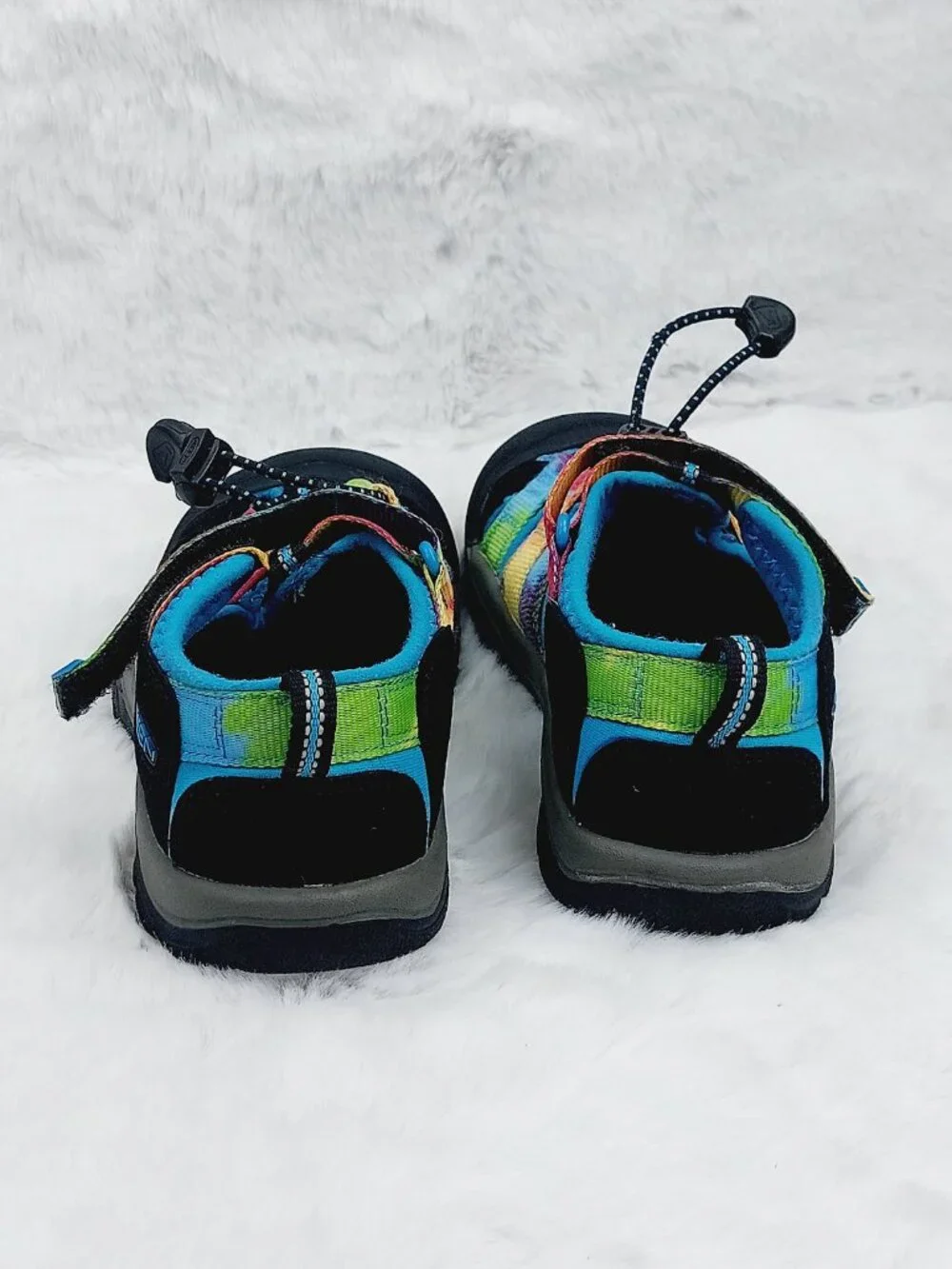 Keen Girl's Multicolor Newport H2 Close Toe Tie-Up Casual Sandal Size 2
